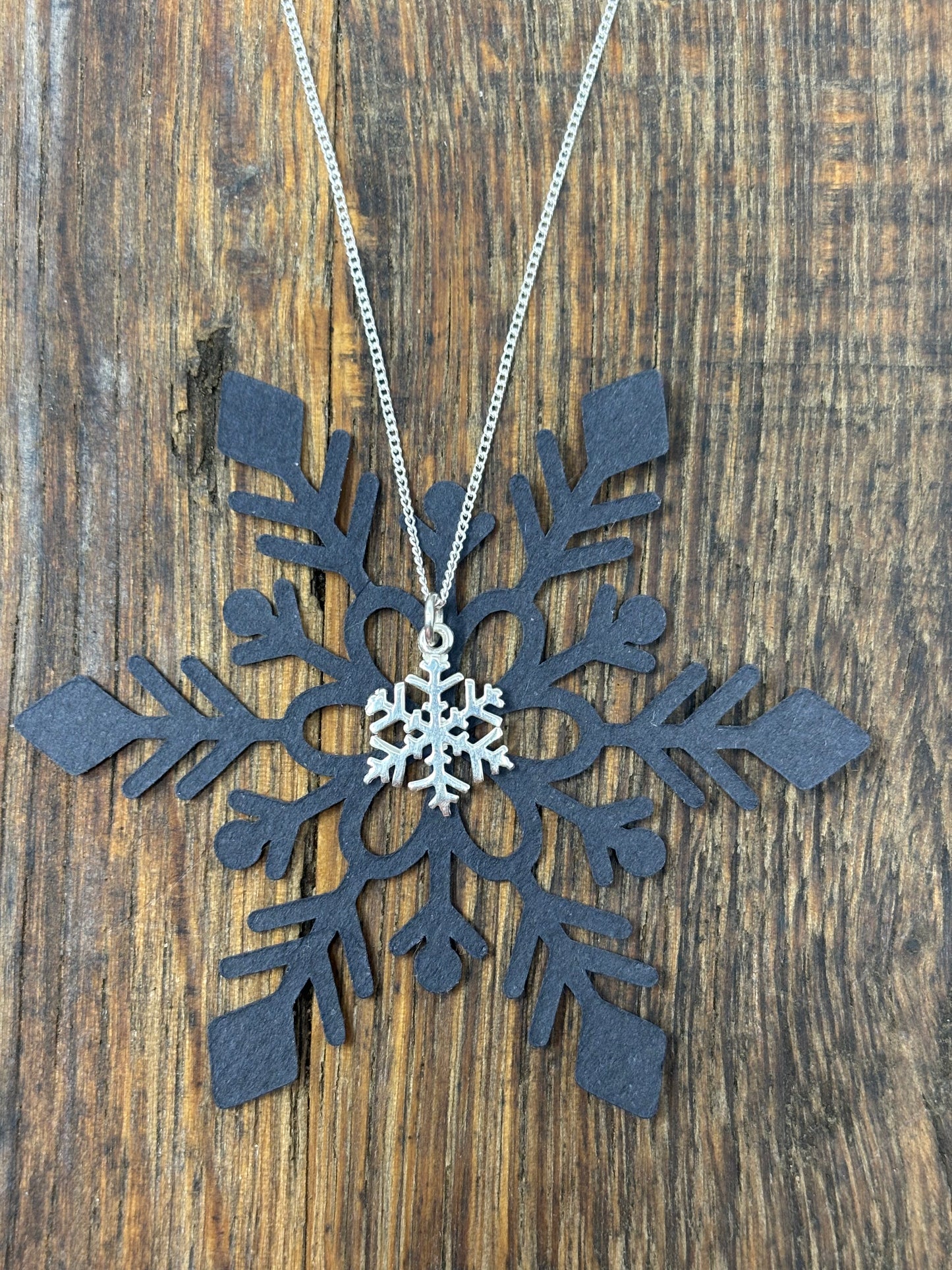 Sterling Silver Snowflake Necklace