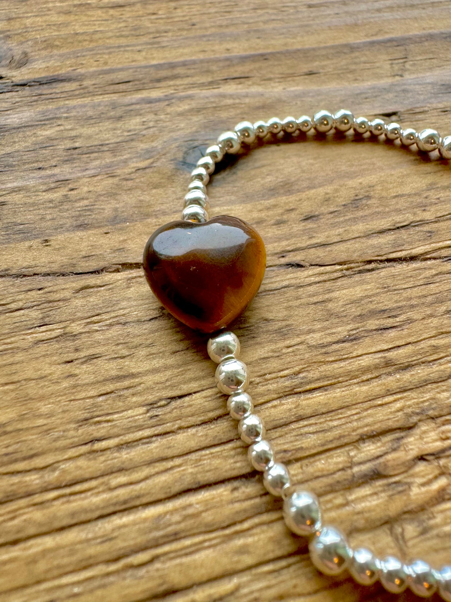 Tiger Eye Heart Bracelet