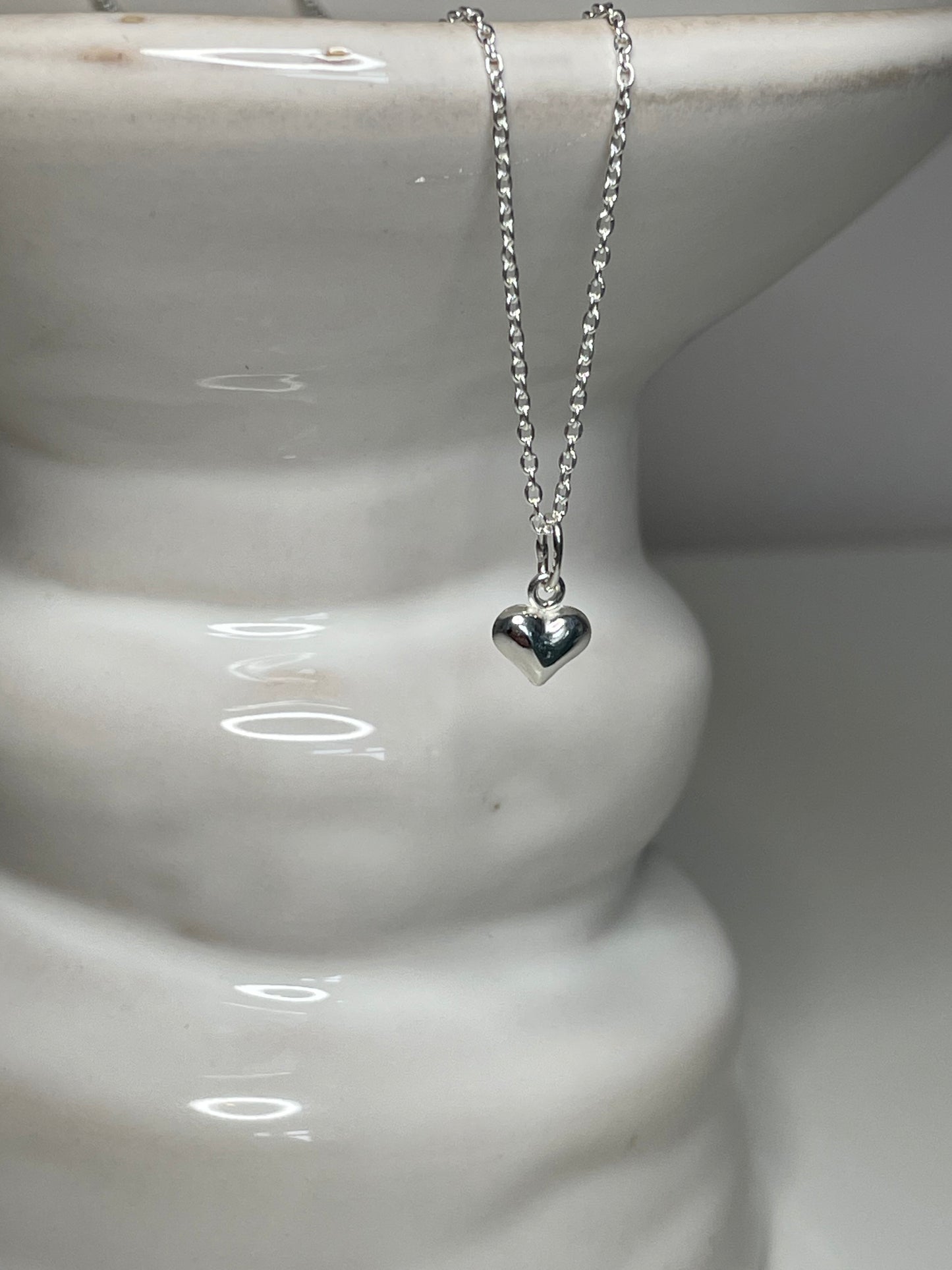 Sterling Silver Mini Heart Necklace