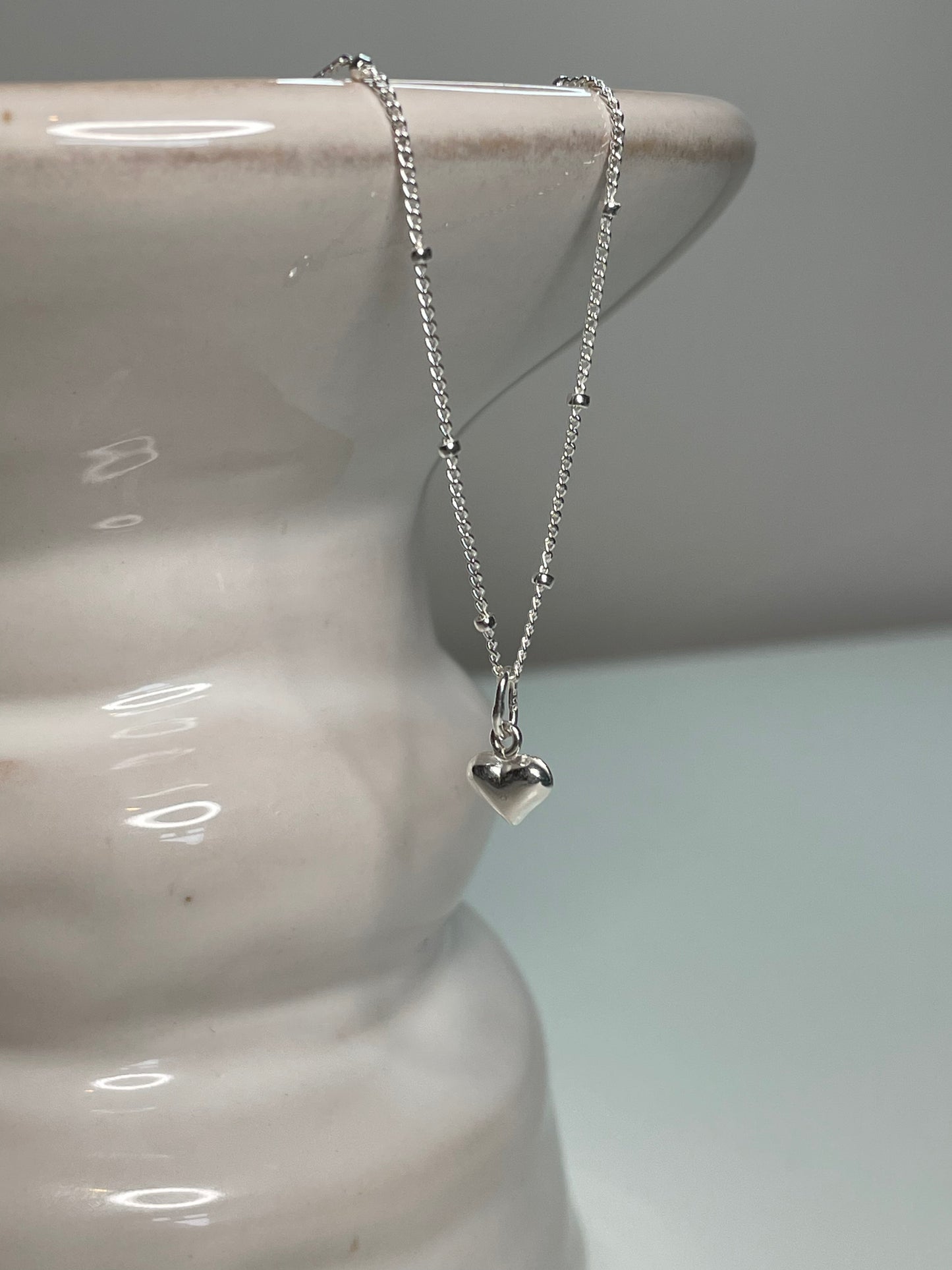 Sterling Silver Mini Heart Necklace