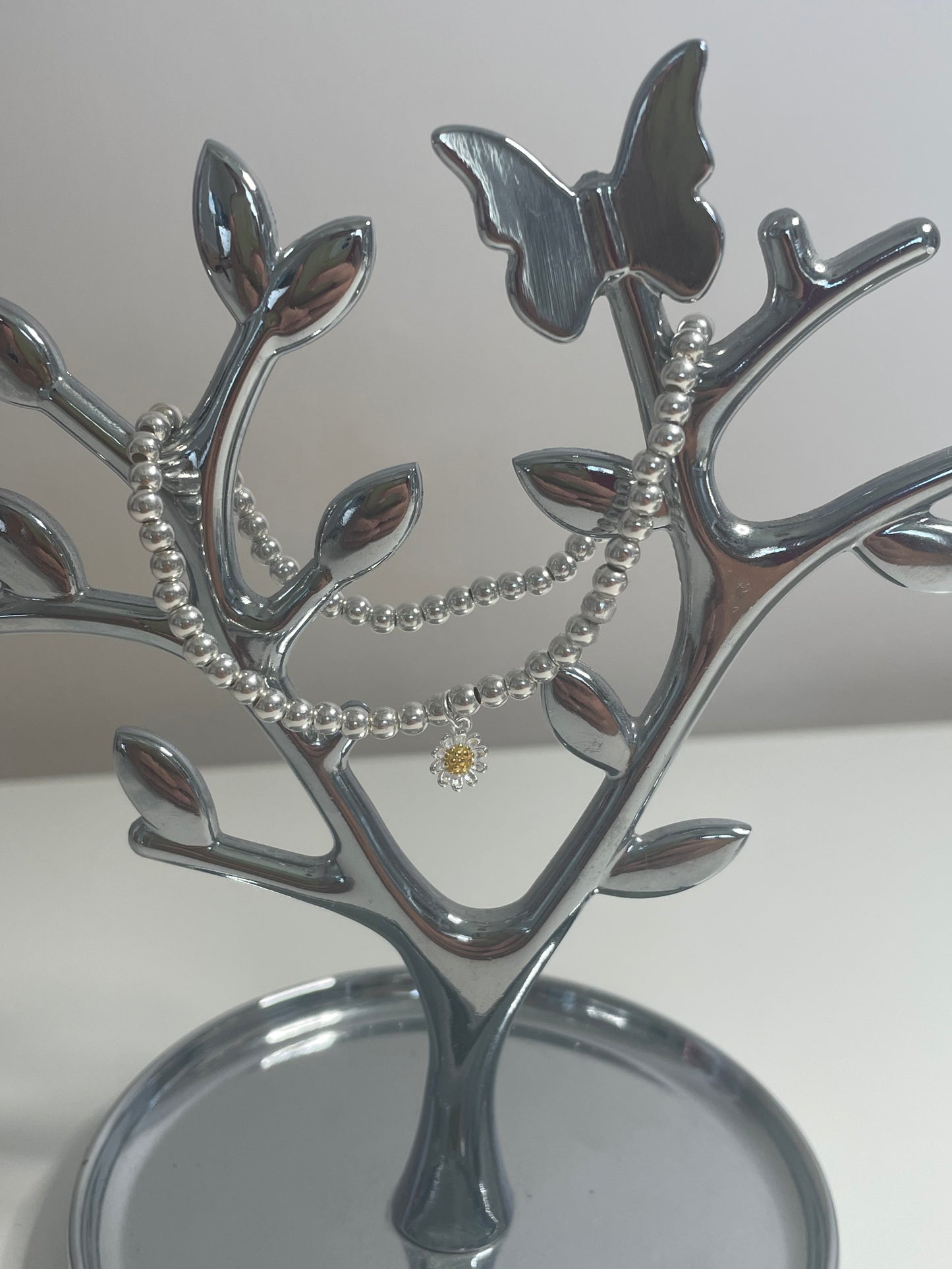 Sterling Silver Daisy Bracelet