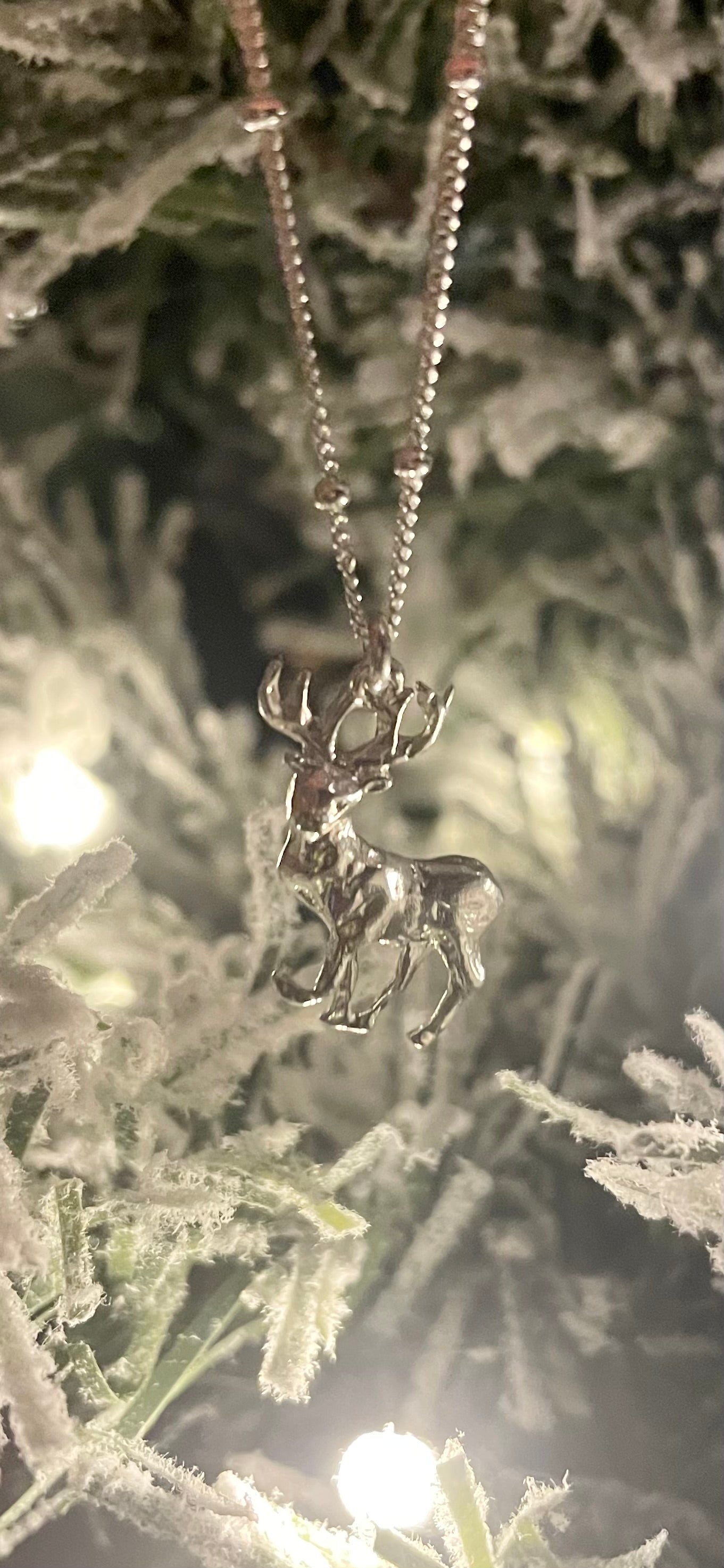 Sterling Silver Stag Necklace