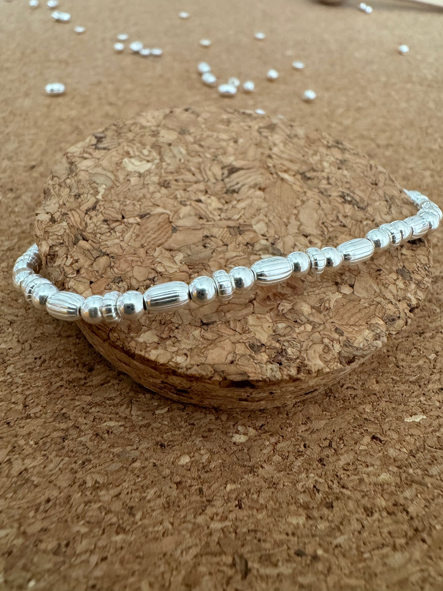 Sterling Silver Corrugated Bracelet