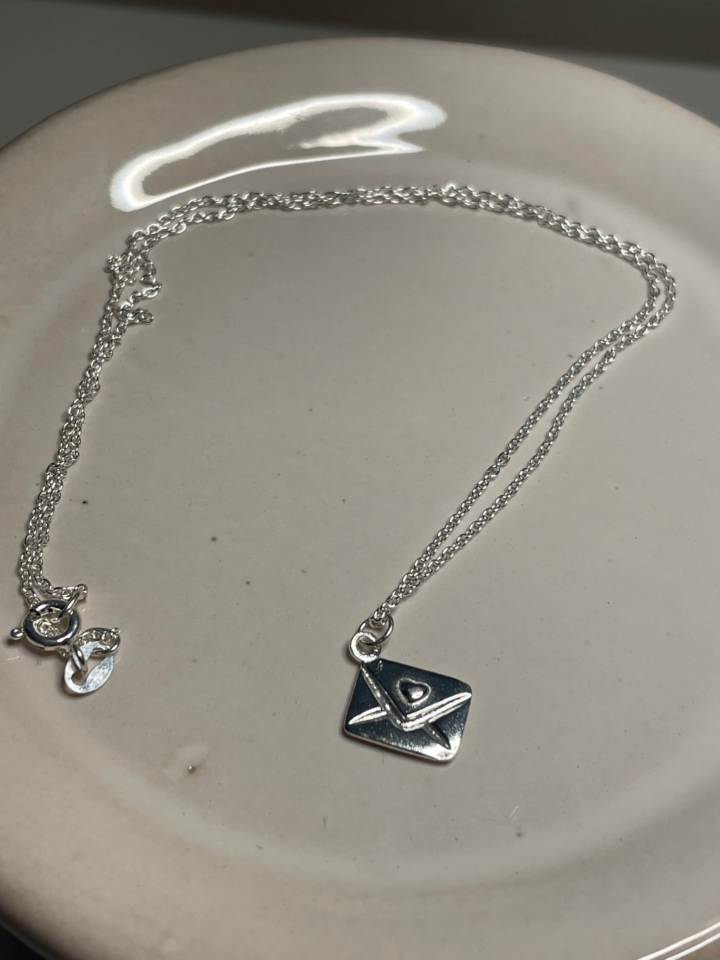 Sterling Silver Love Letter Necklace