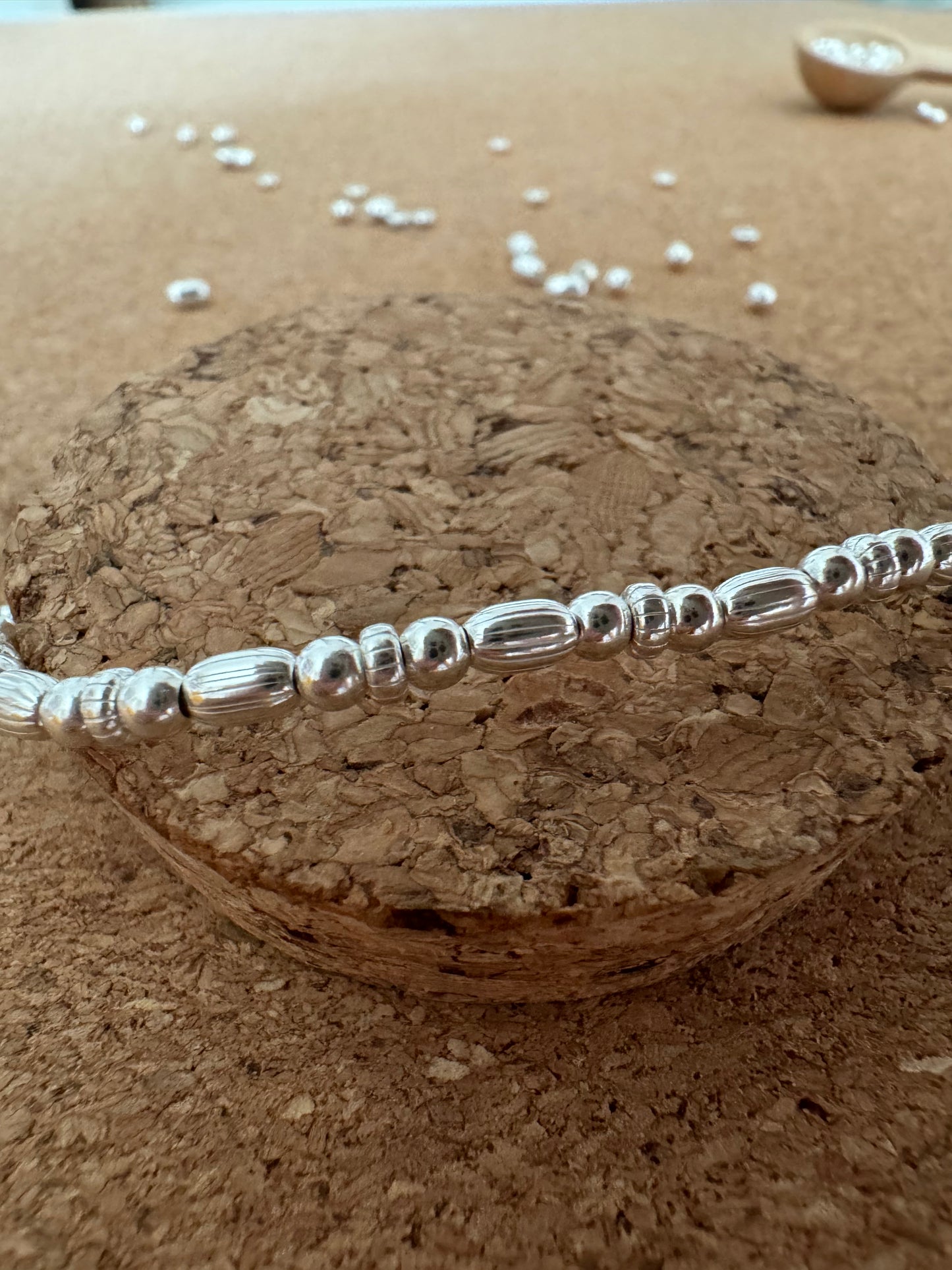 Sterling Silver Corrugated Bracelet