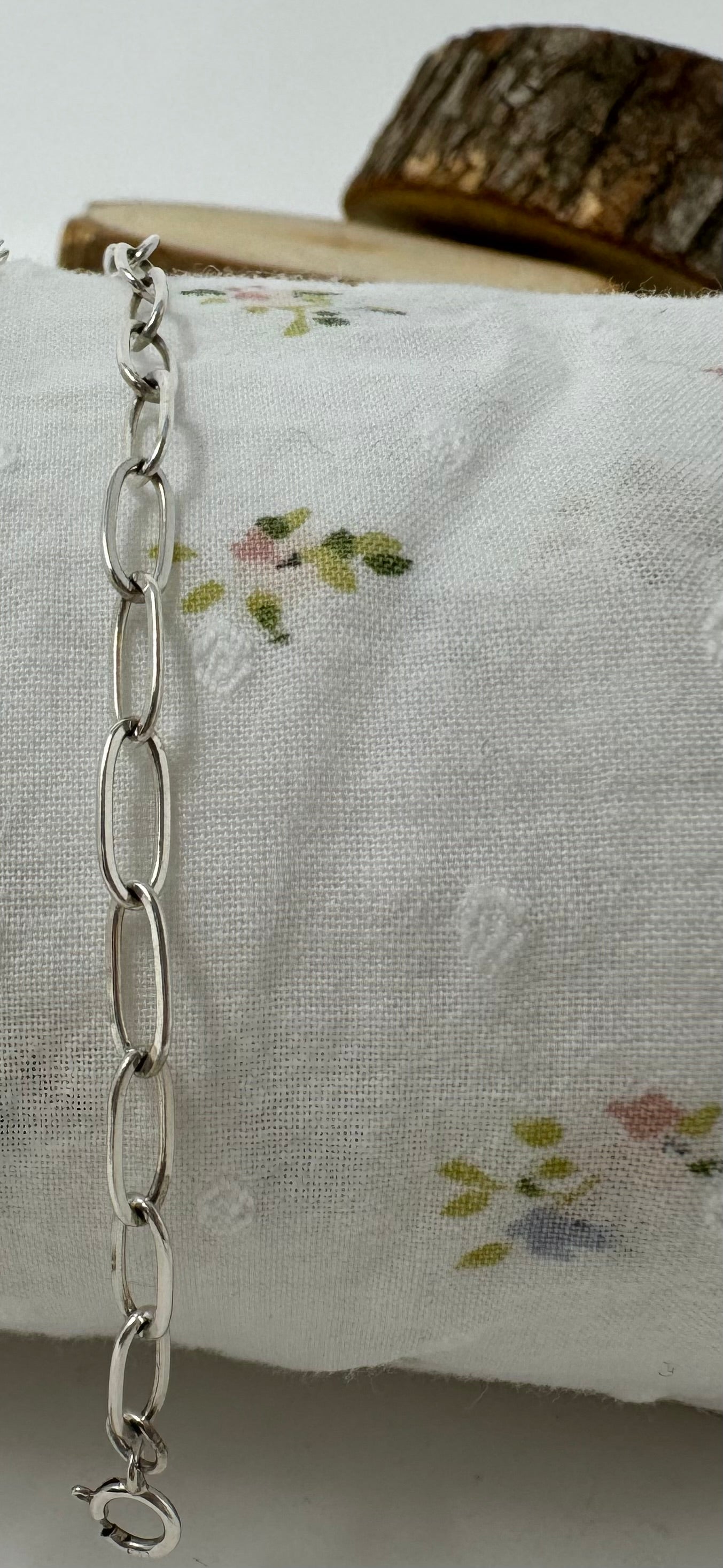 Sterling Silver drawn cable chain bracelet