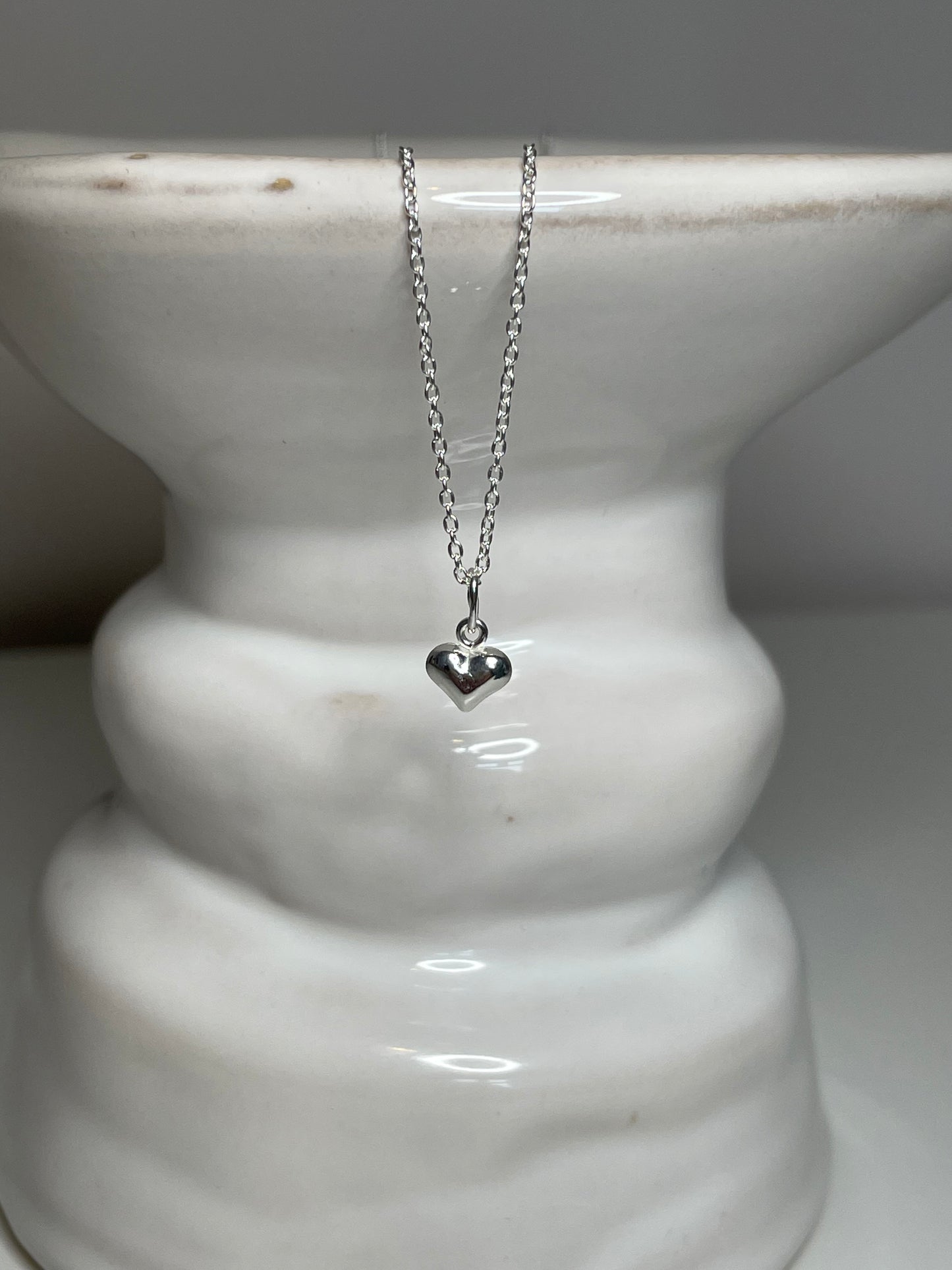 Sterling Silver Mini Heart Necklace