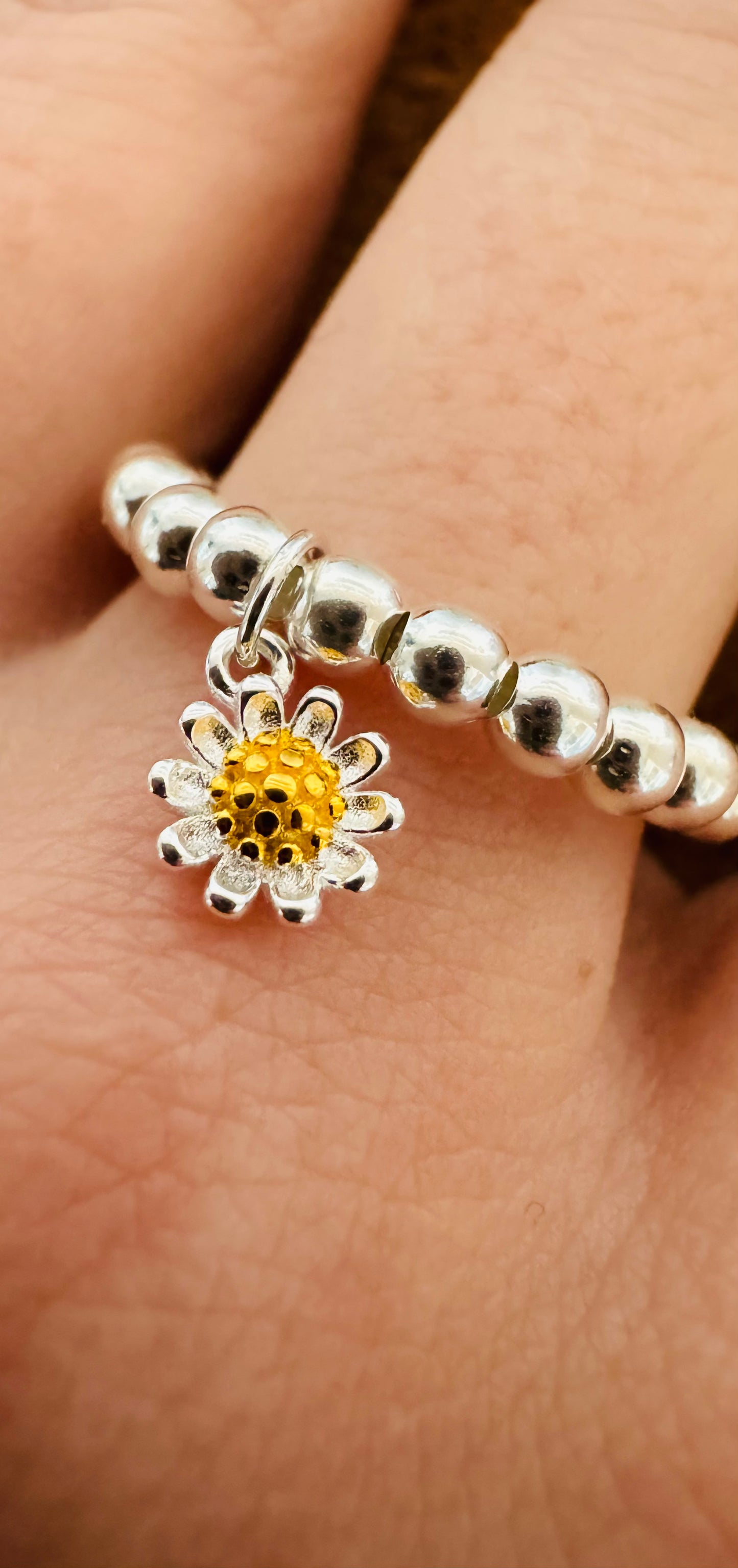 Sterling Silver Daisy Ring