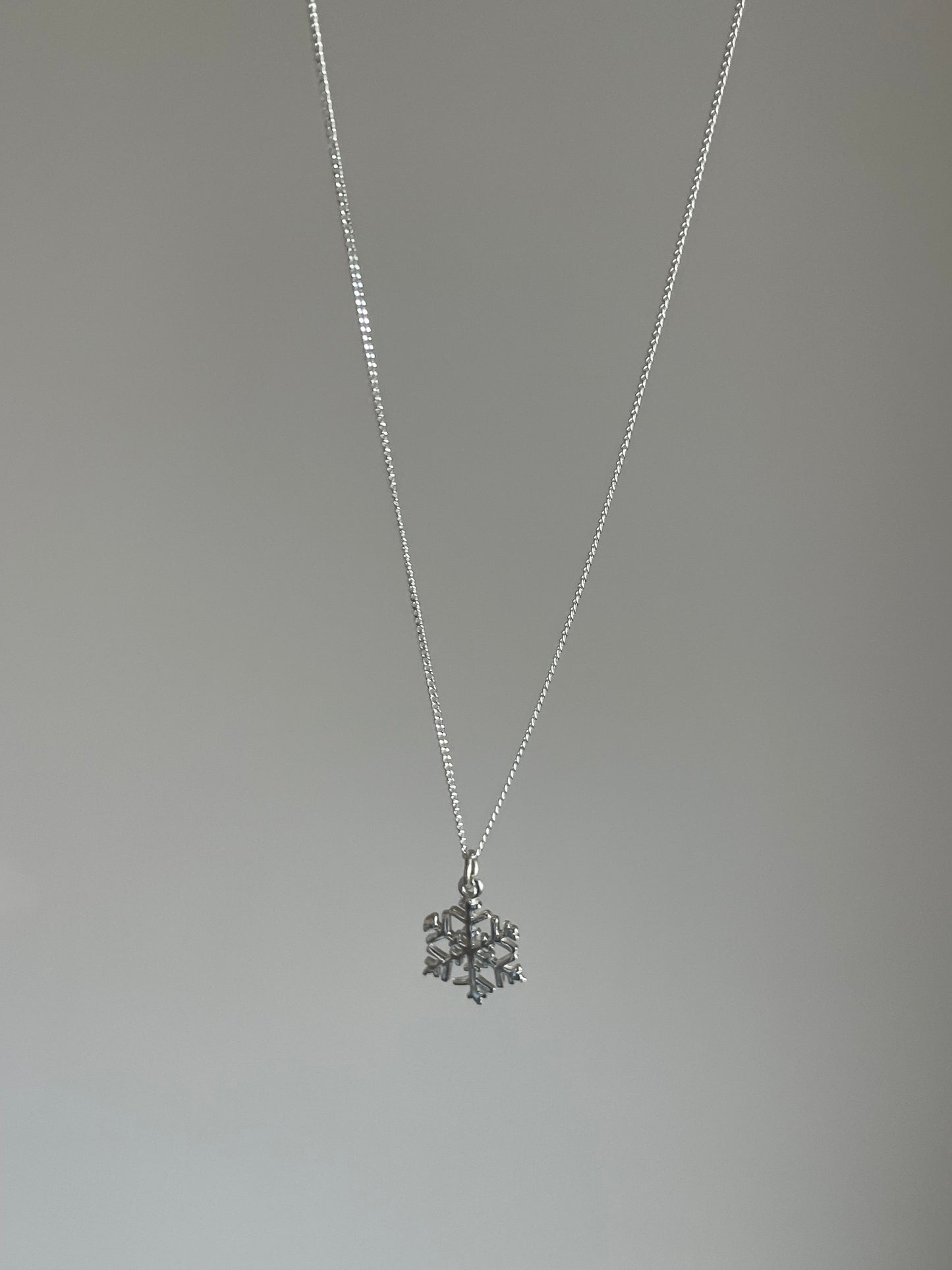 Sterling Silver Snowflake Necklace