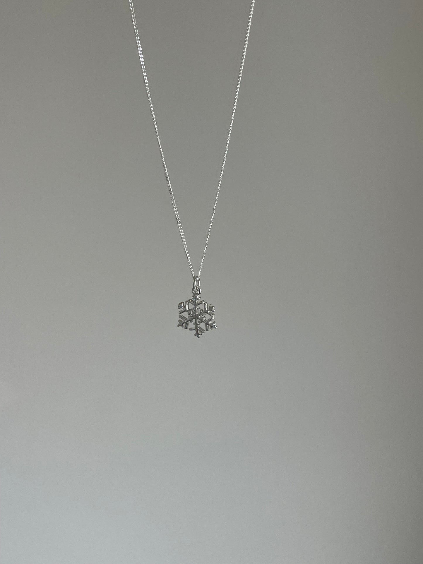 Sterling Silver Snowflake Necklace