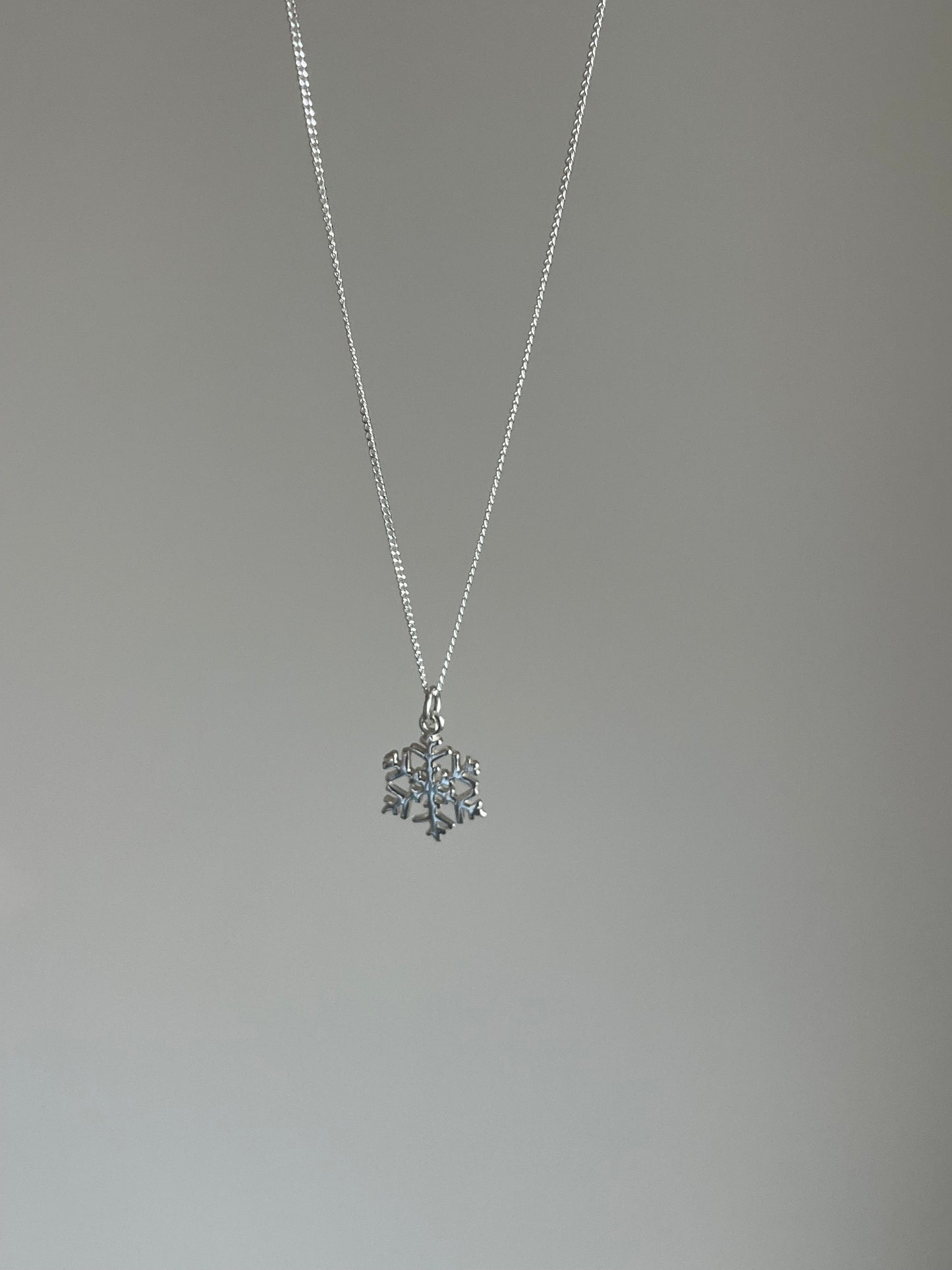 Sterling Silver Snowflake Necklace