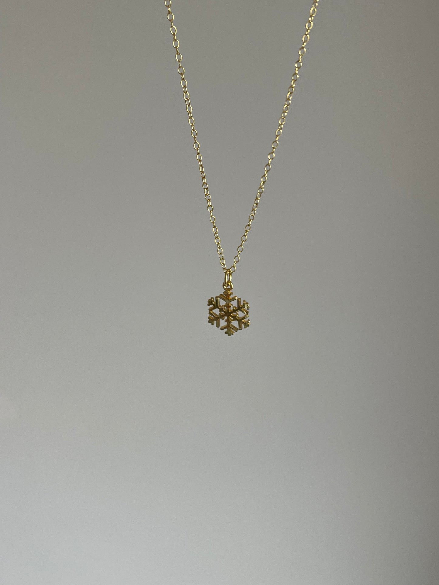 Gold Vermeil Snowflake Necklace