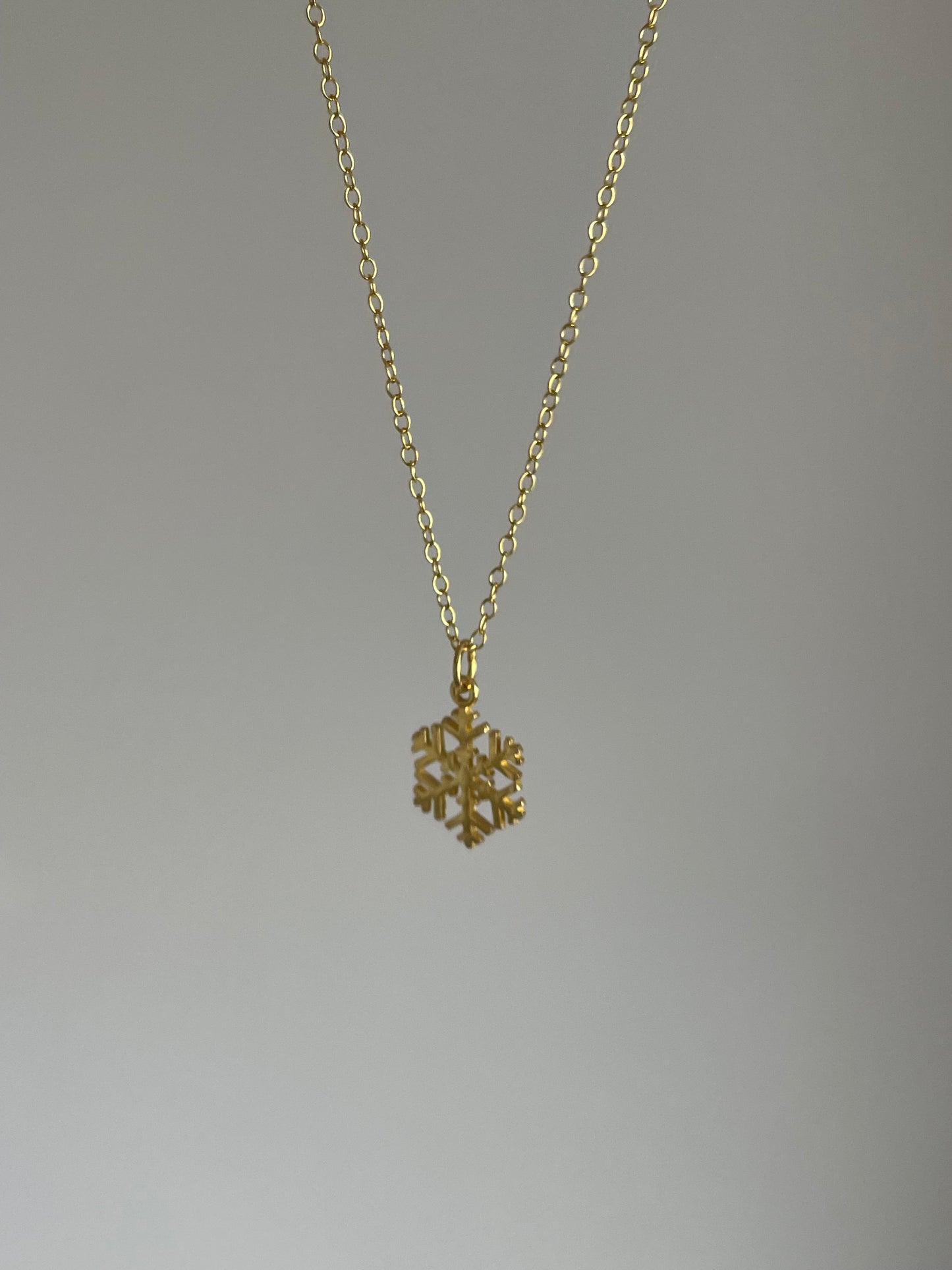 Gold Vermeil Snowflake Necklace