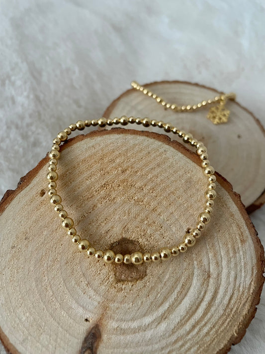 Gold Vermeil Beaded Bracelet