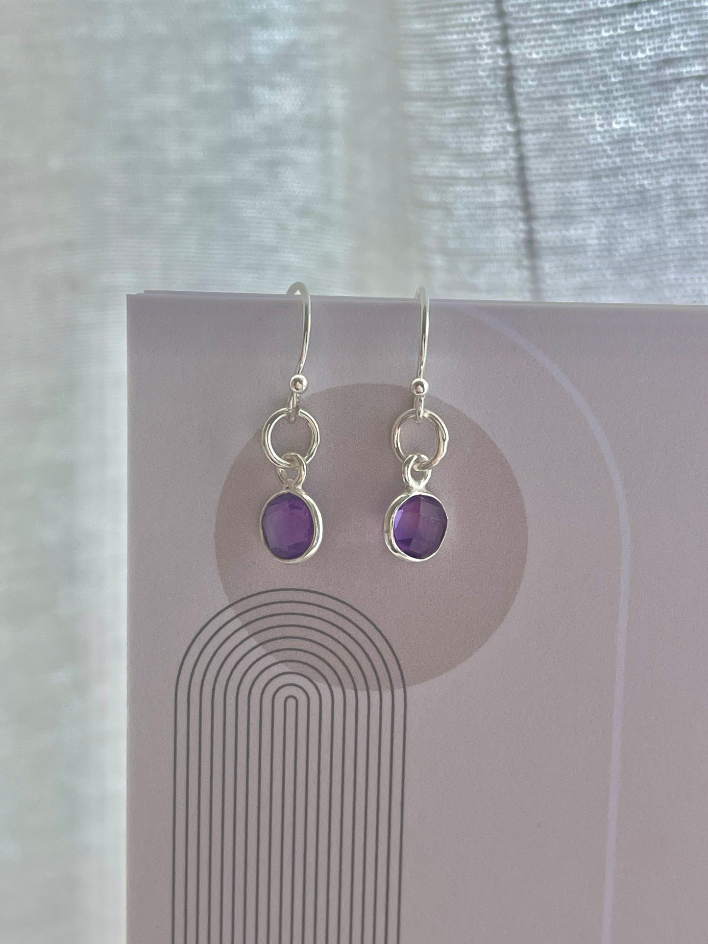 Sterling Silver Amethyst Earrings