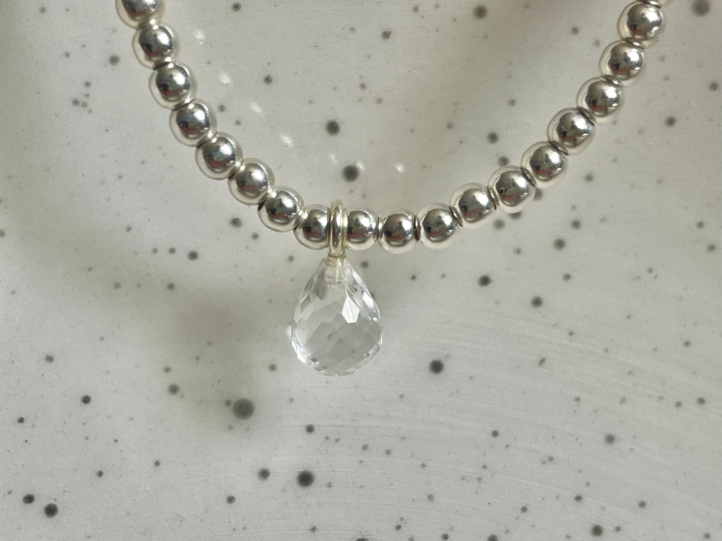 Sterling Silver Clear Quartz bracelet